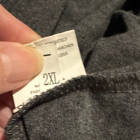 Festive Gray and Red Women’s Long Sleeve Tee - Picture 3 of 3